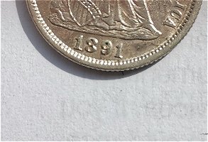 1891-Seated-Liberty-Dime!-Repunched-Date?-Grading-Opinion!