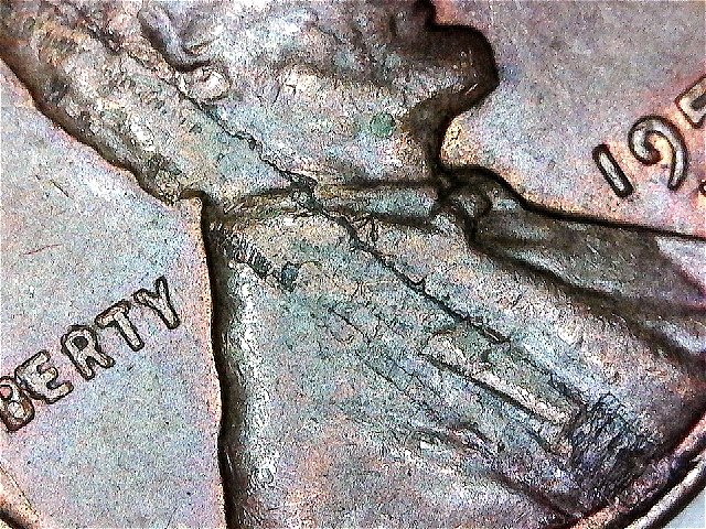 1957-D-Wheat-Cent-BIE-&--Rim-To-Rim-Lamination