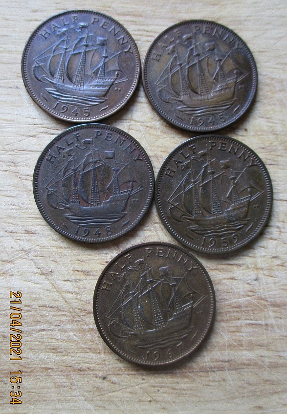 5-Half-Pennies-Which-Only-Have-'Tails'