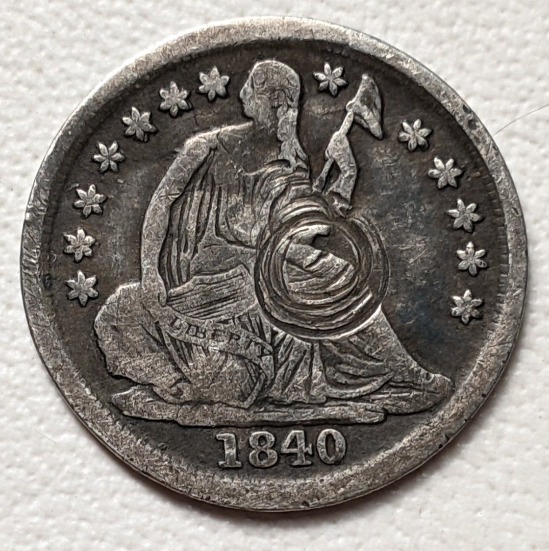 Help-ID-Damage-On-Seated-Liberty-Half-Dime-1840-O