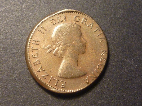 1957-1-Cent-Struck-On-Elliptical-Planchet
