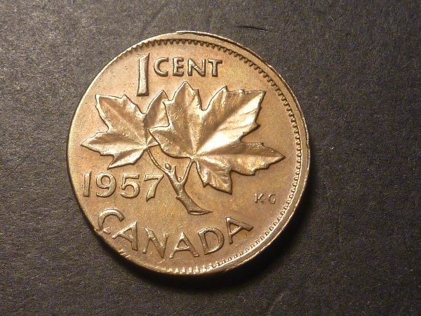 1957-1-Cent-Struck-On-Elliptical-Planchet