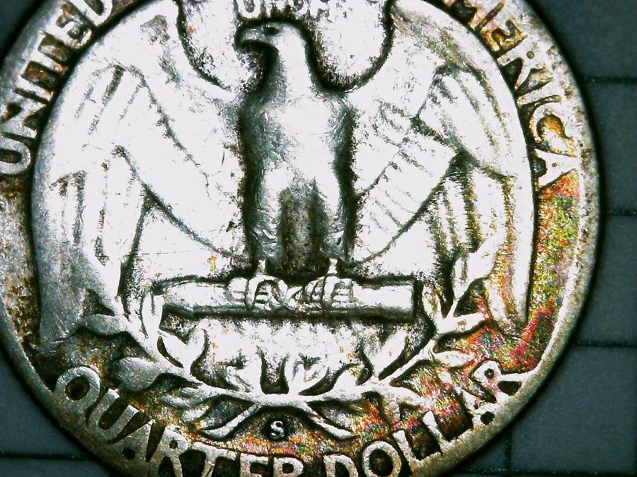 Toning-On-A-1950-S-Washington-Quarter