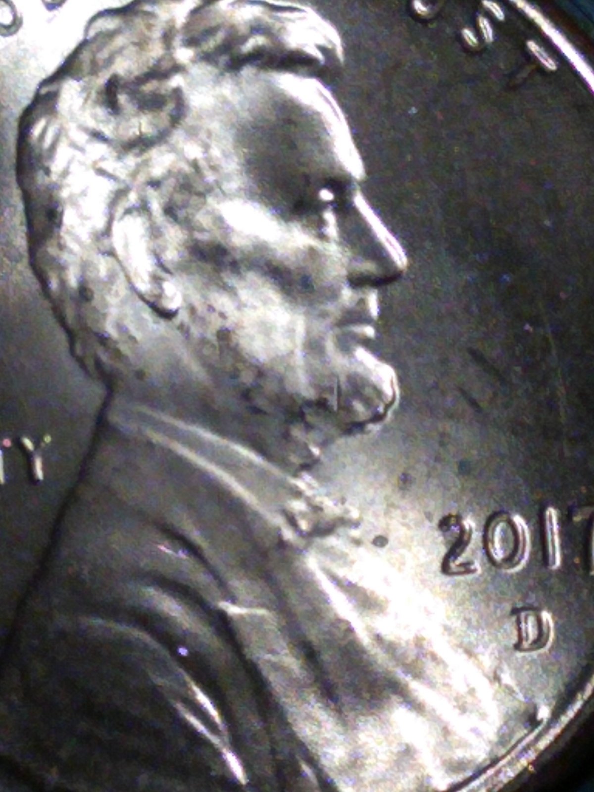 2017-D-Lincoln-Cent---Lincoln's-Peeling-Chin!--Lamination-Error?