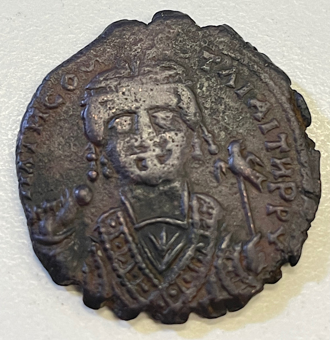 Byzantine-Follis,-Emperor-Unclear