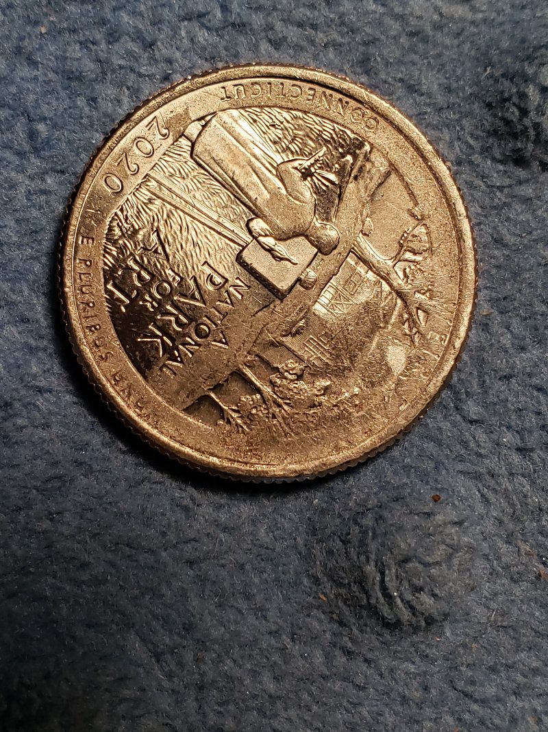 2020-P-Weir-Farm-Mint-Grease-Still-On-Coin.-Unusual-Stamping-On-Coin