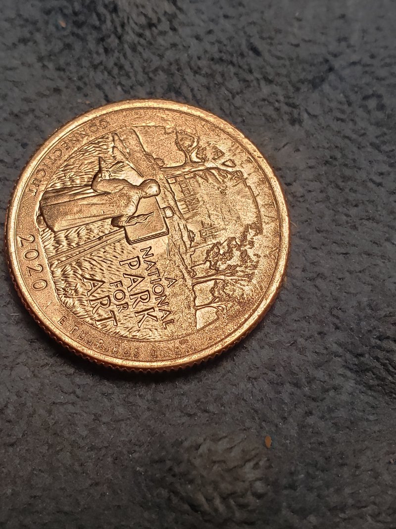2020-P-Weir-Farm-Mint-Grease-Still-On-Coin.-Unusual-Stamping-On-Coin