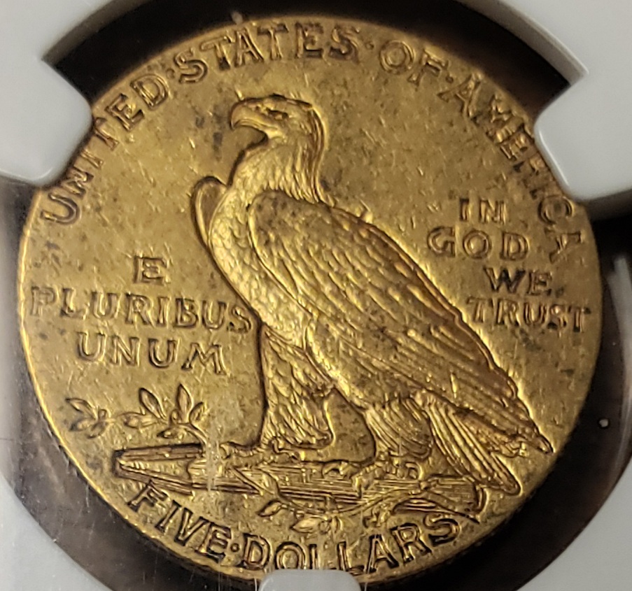1911-S-$5-Indian-For-Grading
