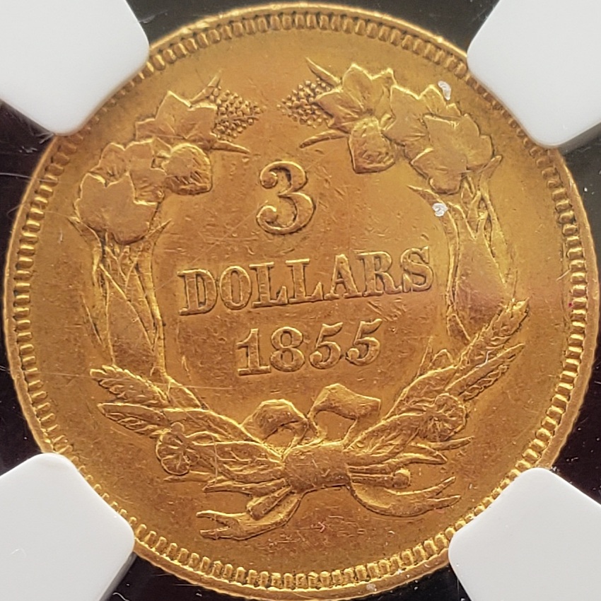 1855-$3-Gold-For-Grading-More-Pictures