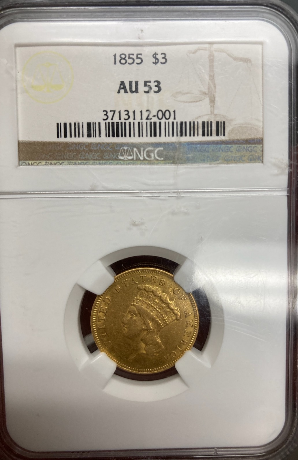 1855-$3-Gold-For-Grading-More-Pictures