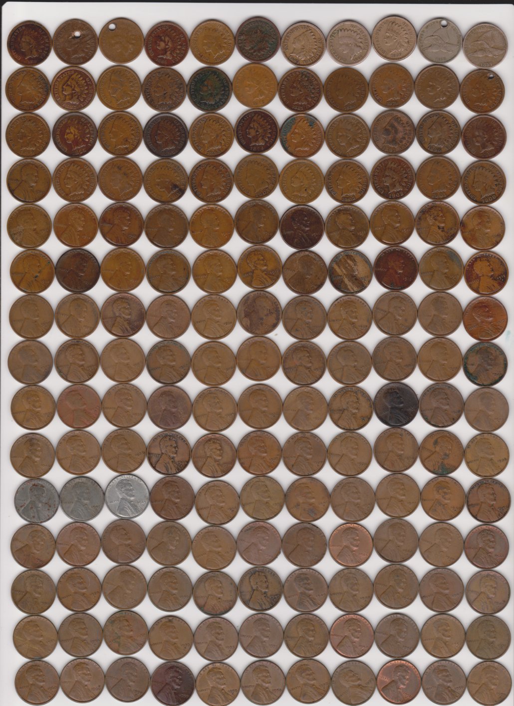 US-Cents-All-Different-1857-Date