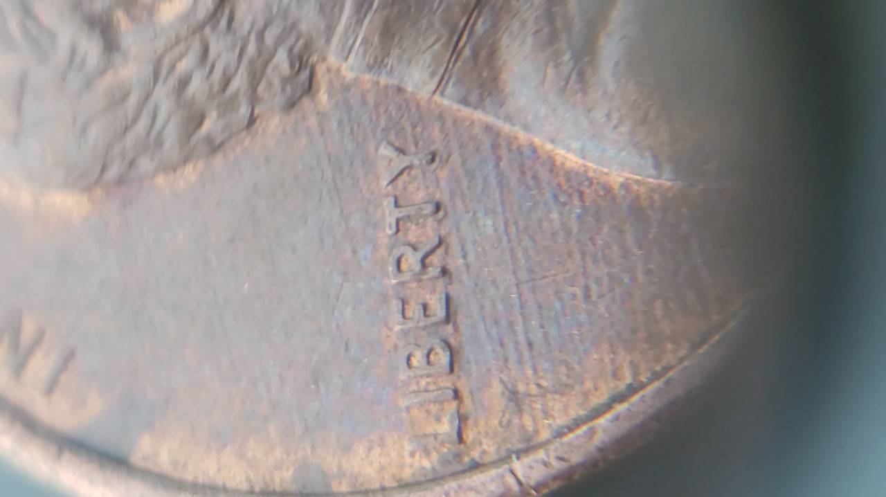 1993-Penny-Multi-Struck-Coin-With-Lots-Of-Die-Chips-And-Die-Crack?