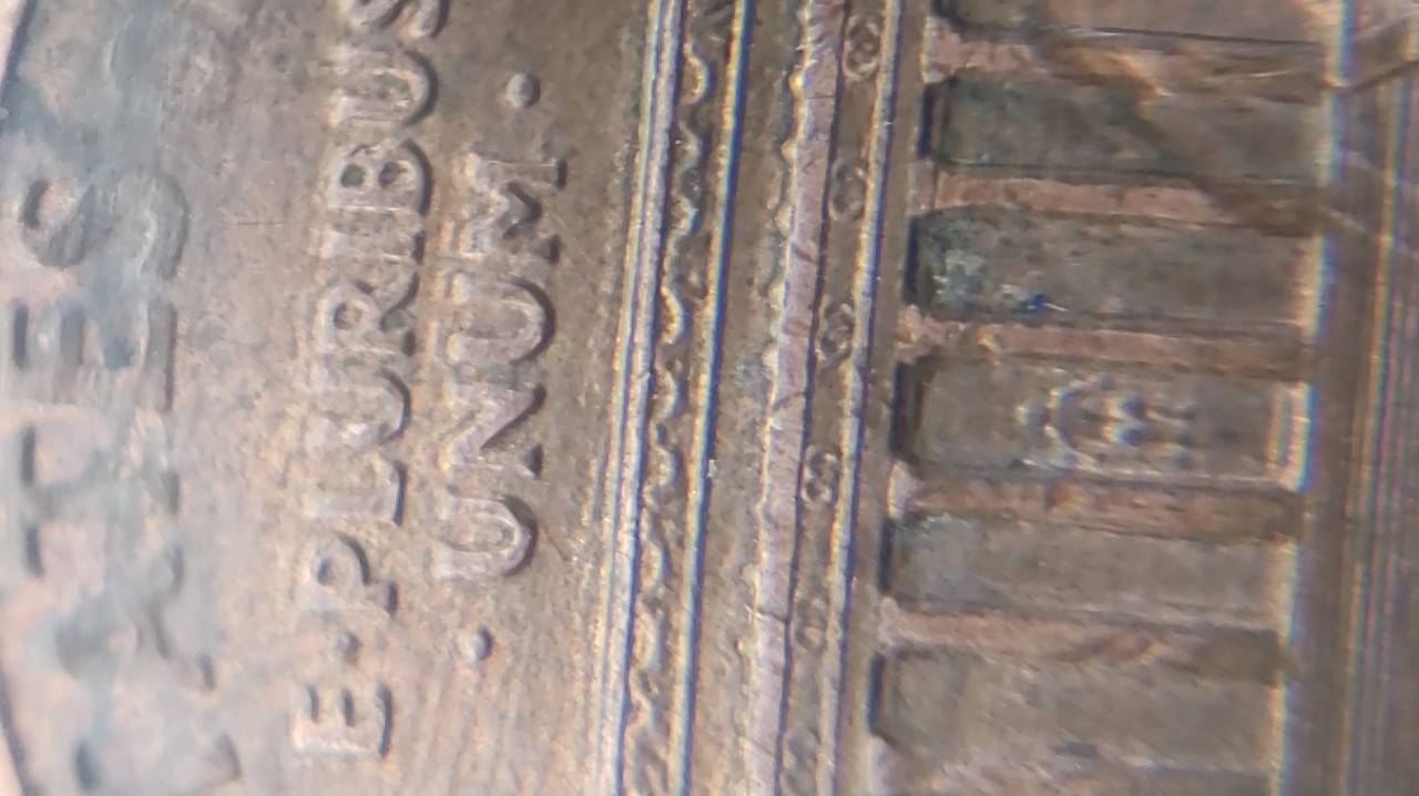 1993-Penny-Multi-Struck-Coin-With-Lots-Of-Die-Chips-And-Die-Crack?