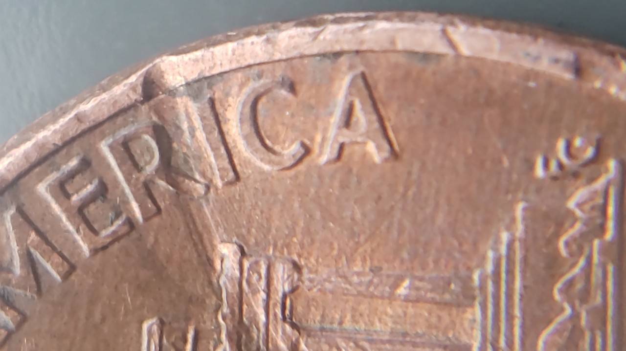 1993-Penny-Multi-Struck-Coin-With-Lots-Of-Die-Chips-And-Die-Crack?