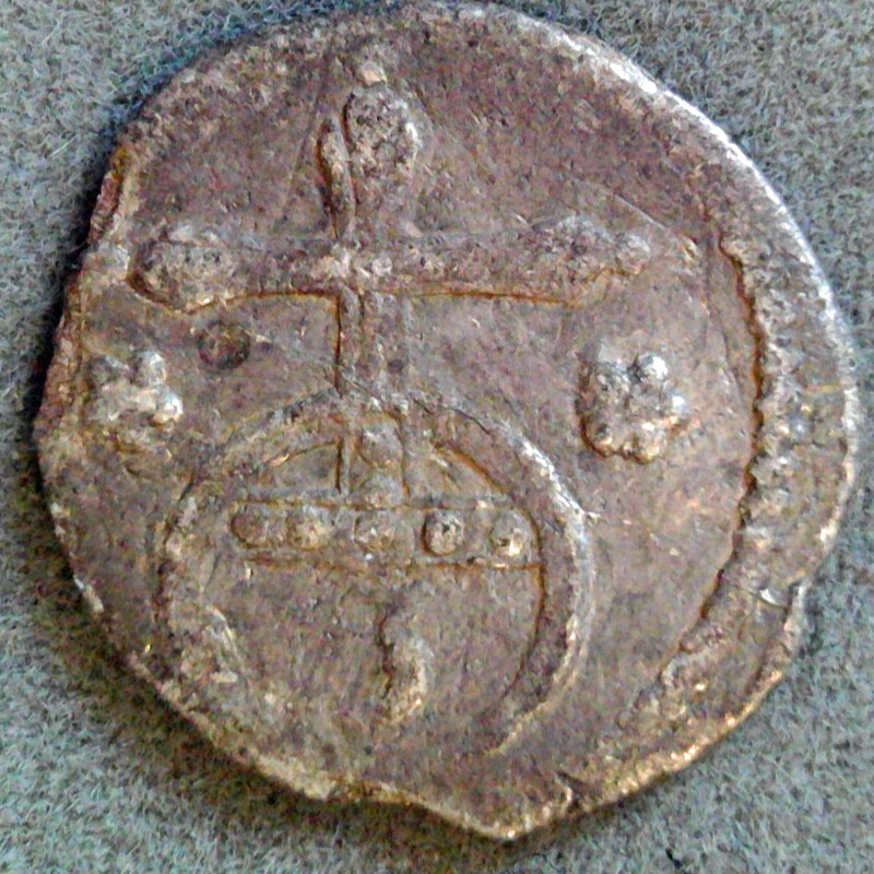 1677-Tiny-1.5-MM-Coin,-Poss-German-States,-Other-European-Id:-Brunswick-Luneburg-Calenberg-Dreier