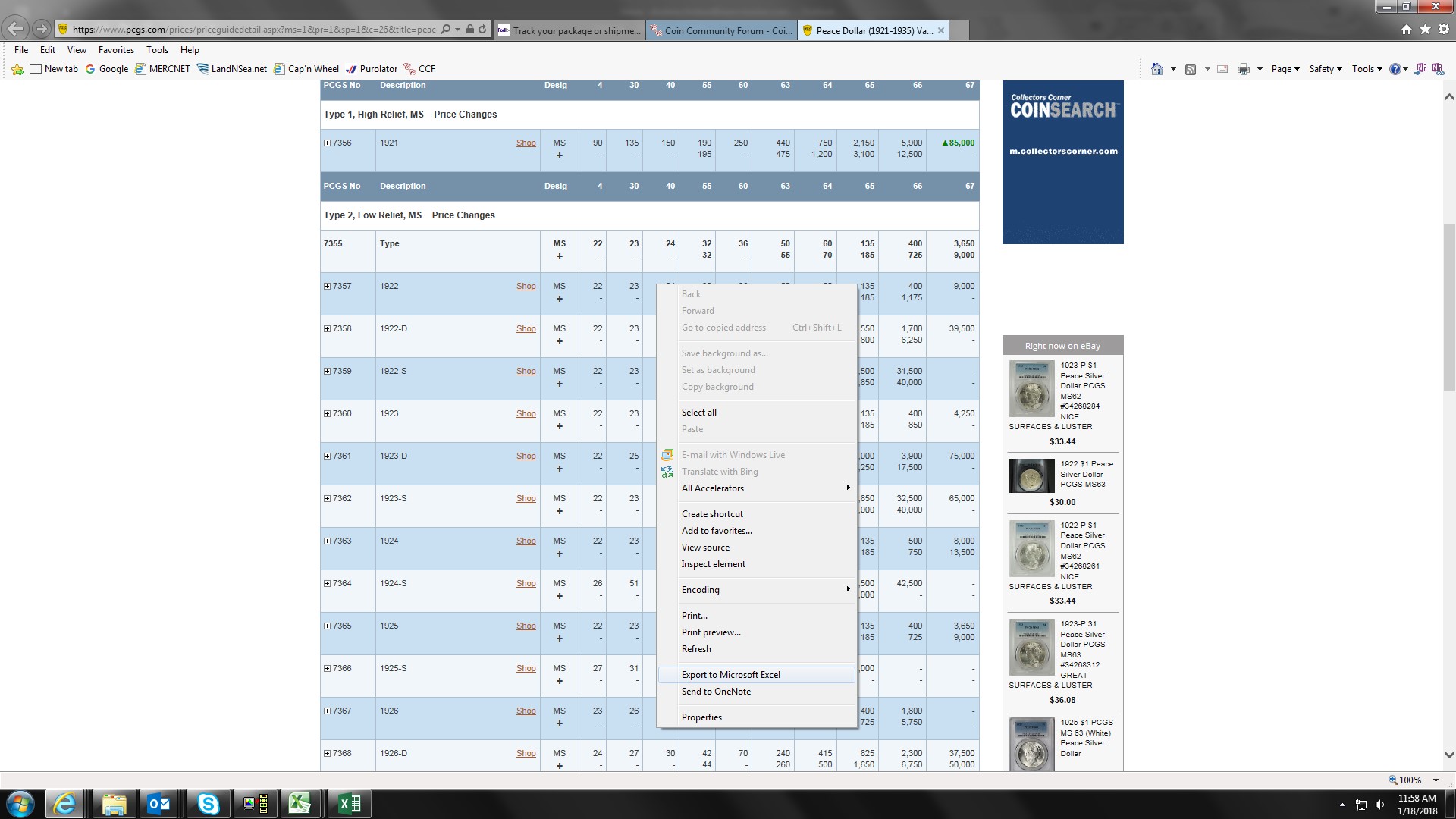Downloading-PCGS-Prices-To-An-Excel-Spreadsheet?