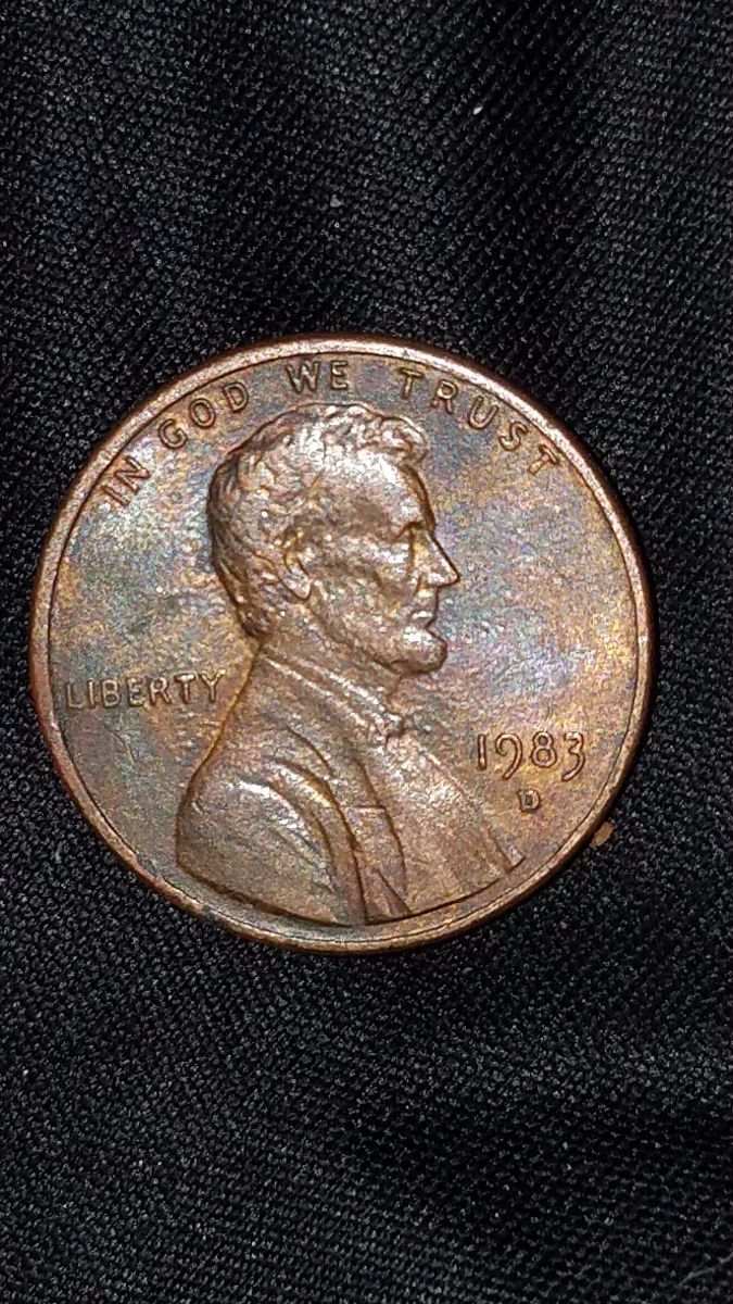 1983-D-Cent-DDD-Looks-Like-Has-Bubbling-Lots-Of-Color!-Opinions
