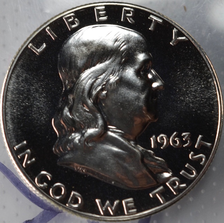 1963-Proof-Franklin-Half-Dollar,-DDO/Ddr?