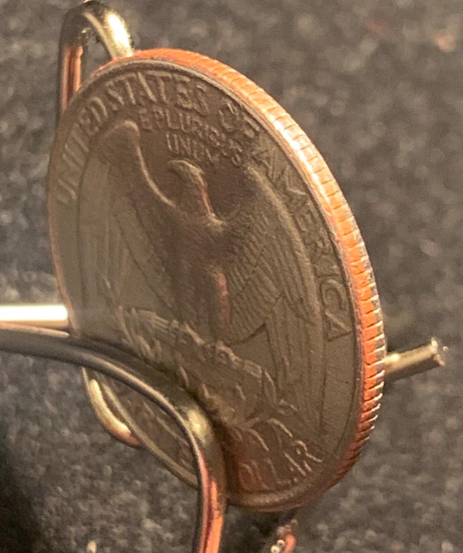 '95-Quarter-Struck-Thru-What?--Cloth?-Grease?--Please-Help