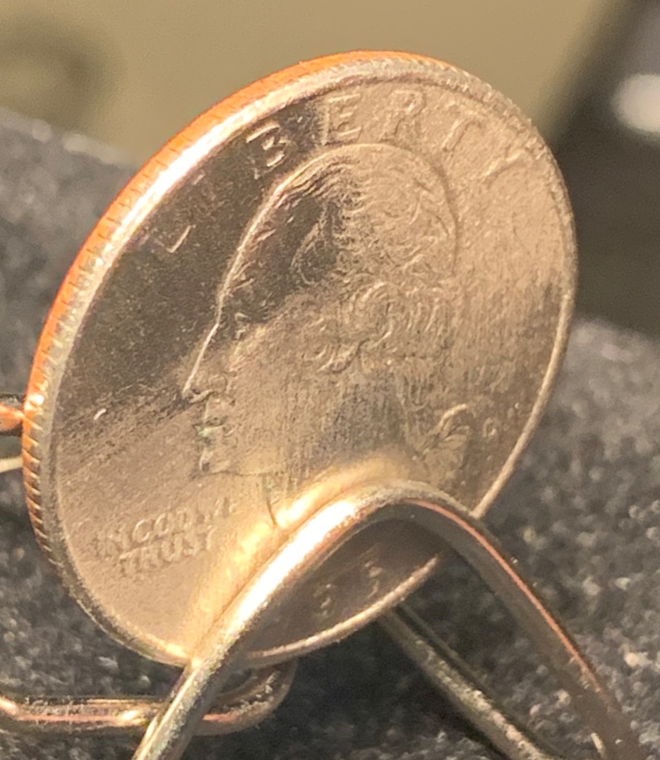 '95-Quarter-Struck-Thru-What?--Cloth?-Grease?--Please-Help