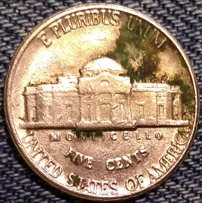 1987-P-Jefferson-Nickel/-Misprint?