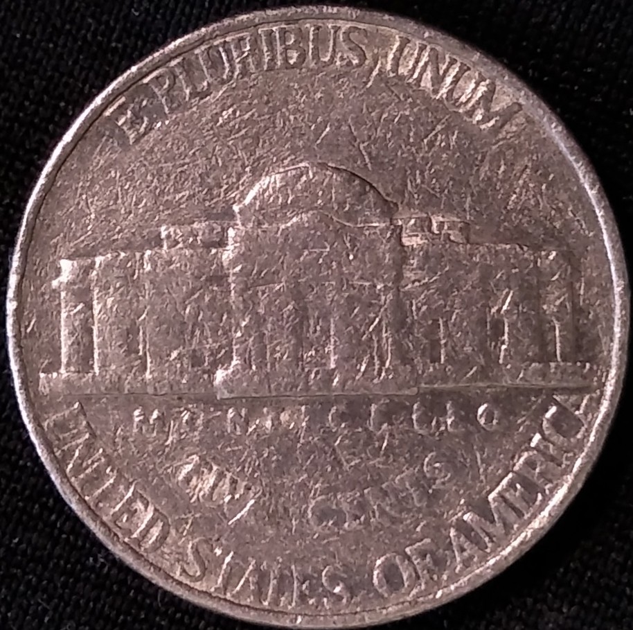1998-D-Jefferson-Nickel/Orange-Peel,-PMD?