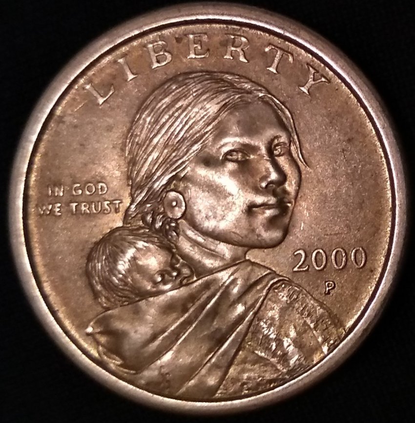 2000-P-Sacagawea-Dollar/Off-Color