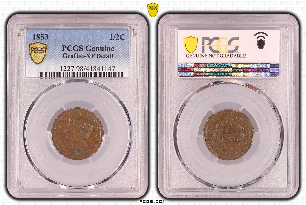 1/2-Cent-1853-XF-Details