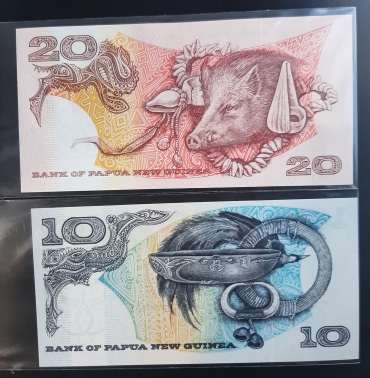 Two-Banknotes-Of-Papua-New-Guinea