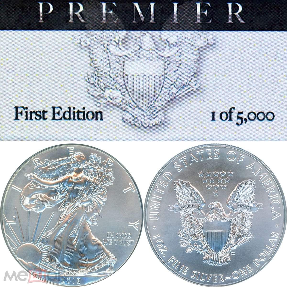 1$-Silver-Eagle-1-Of-5000/1000