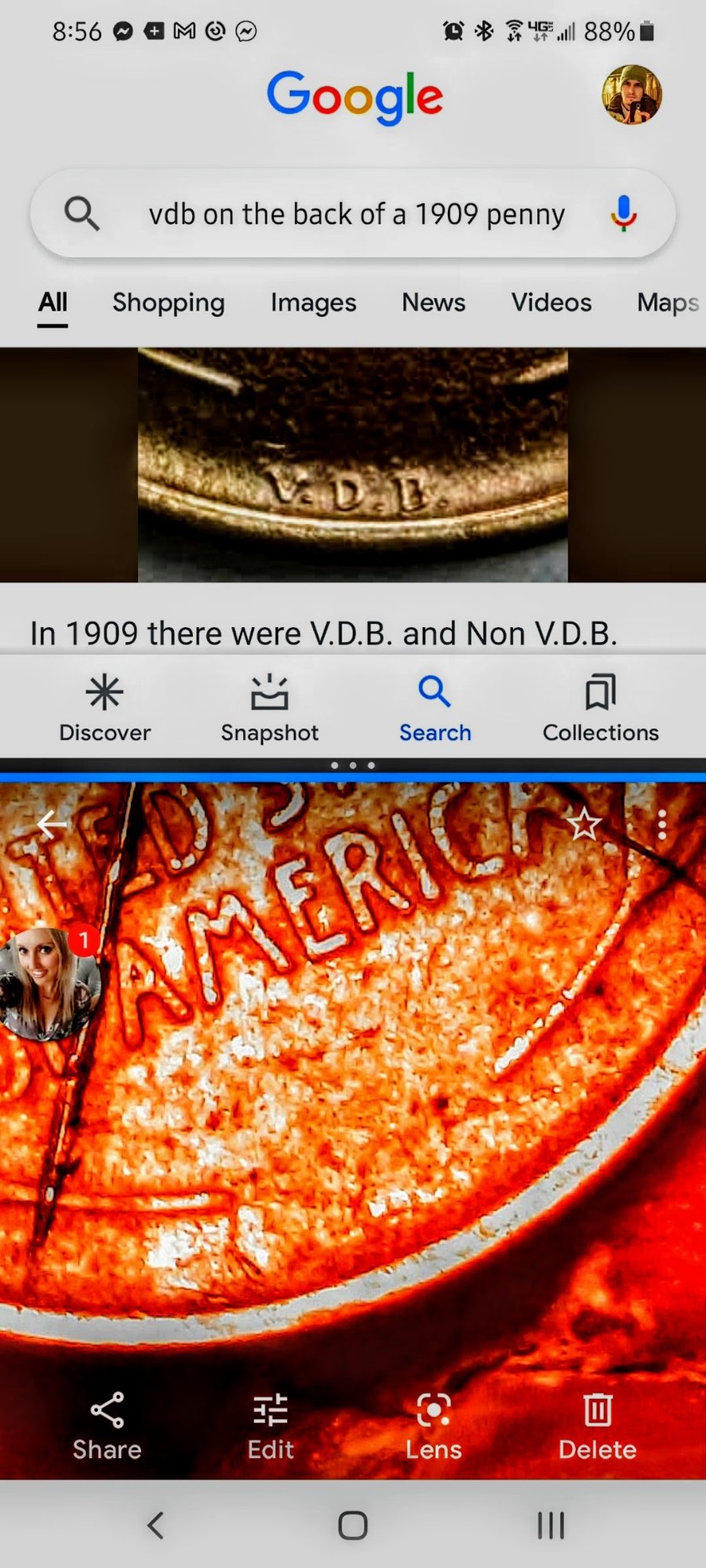 1918-Penny-With-A-X-On-Obverse-And-Reverse-And-VDB-On-Reverse