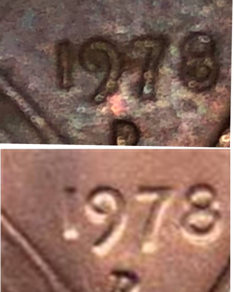 1978-Error-Penny--Lots-Of-Space-Between-The-Seven-ND-Eight--Numbers.
