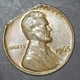 1965-Clipped-Lincoln-Cent.-Actually-A-Mint-Error-Or-PMD?