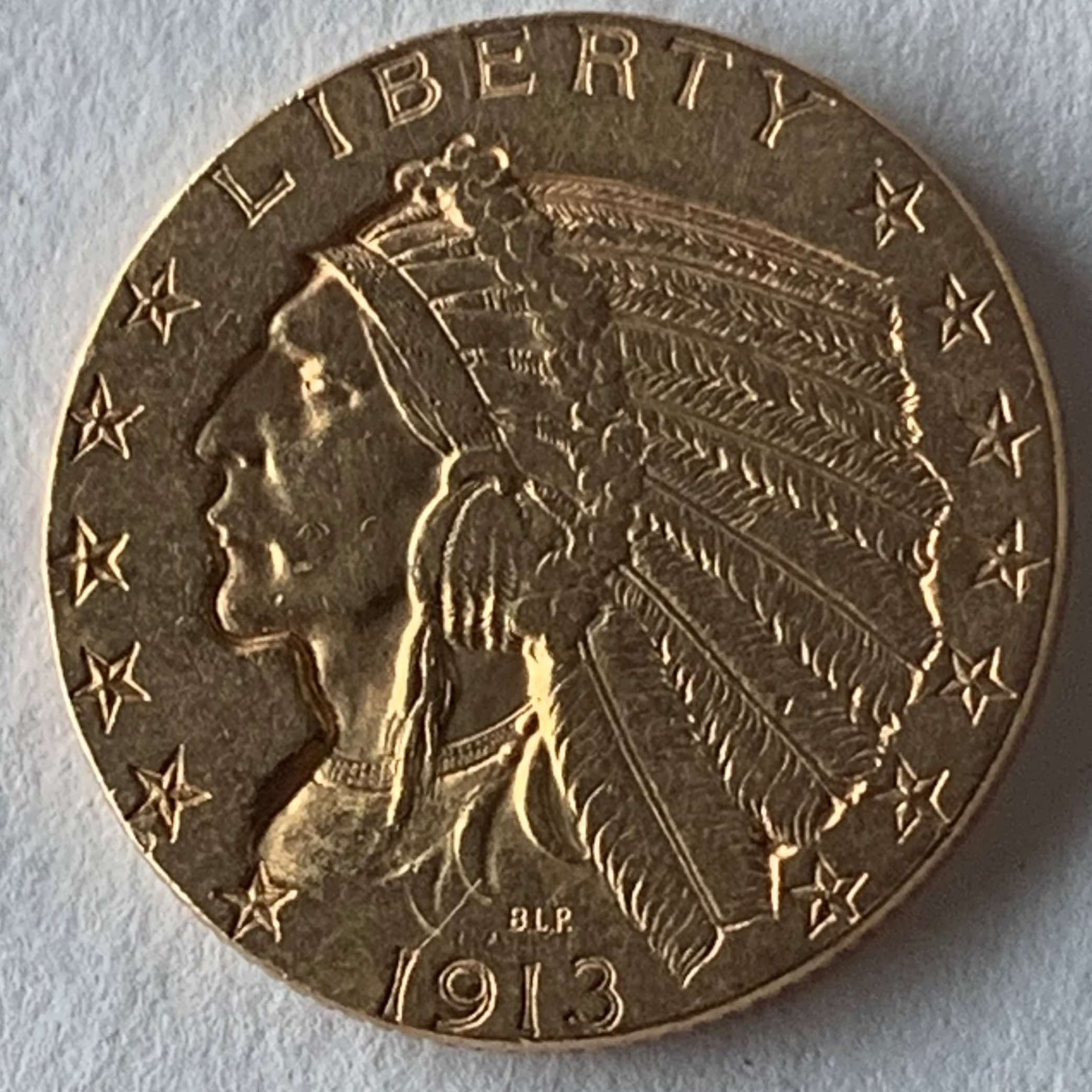 1913-$5-Indian-Half-Eagle