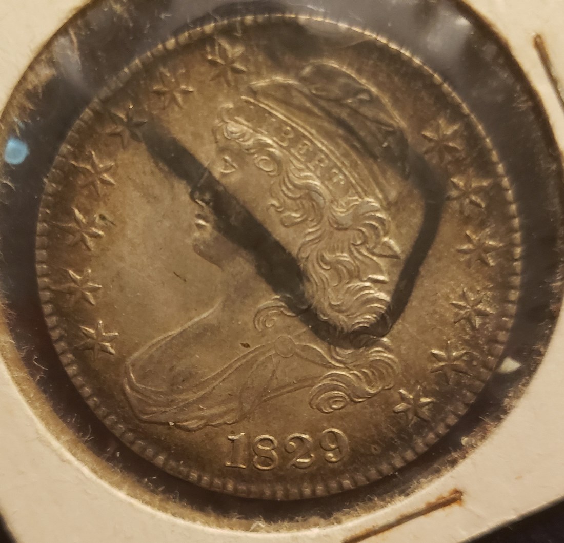 1829-Capped-Bust-Half-Dollar,-Please-Grade