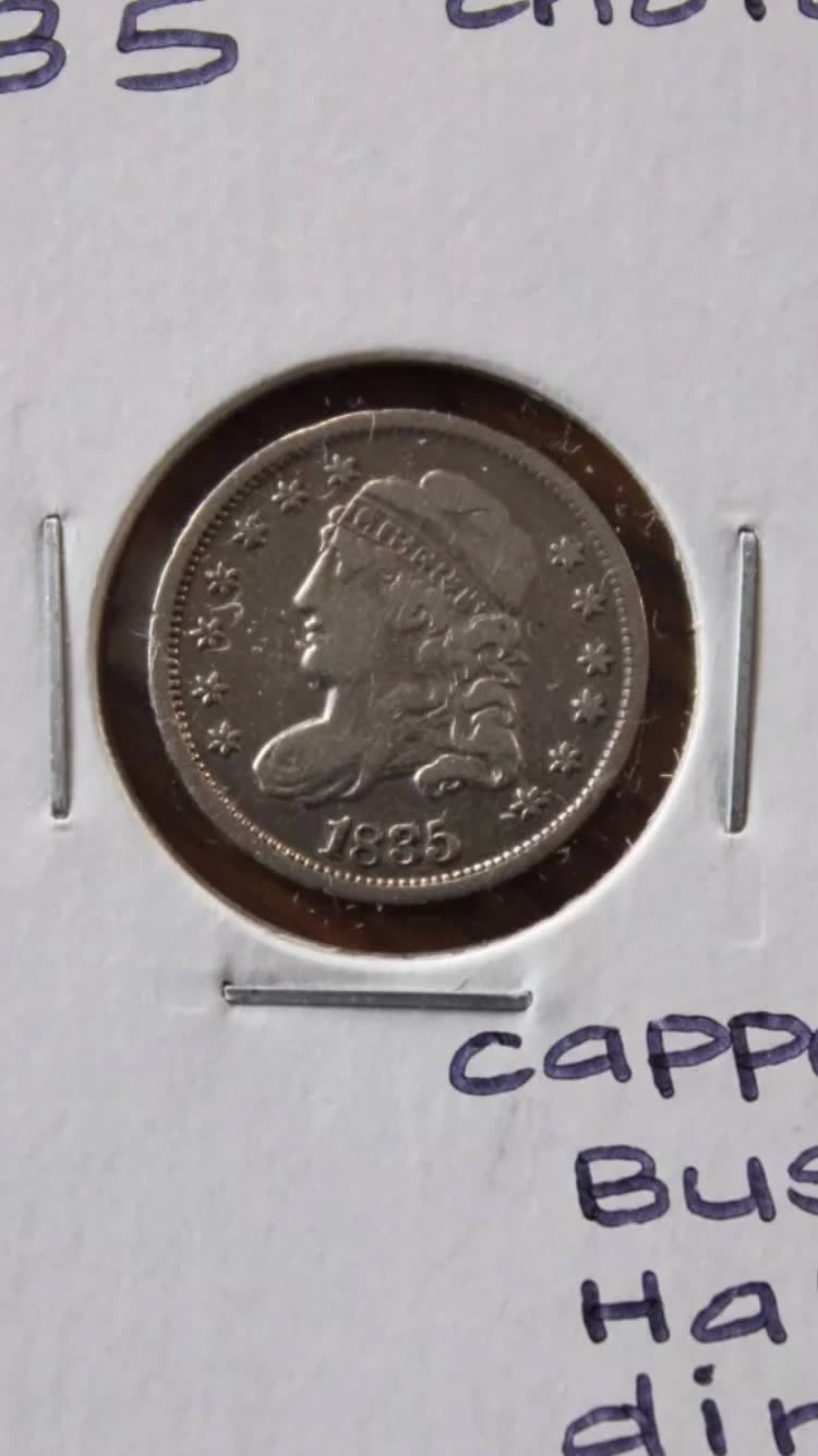 Two-Capped-Bust-Half-Dimes-For-Grading