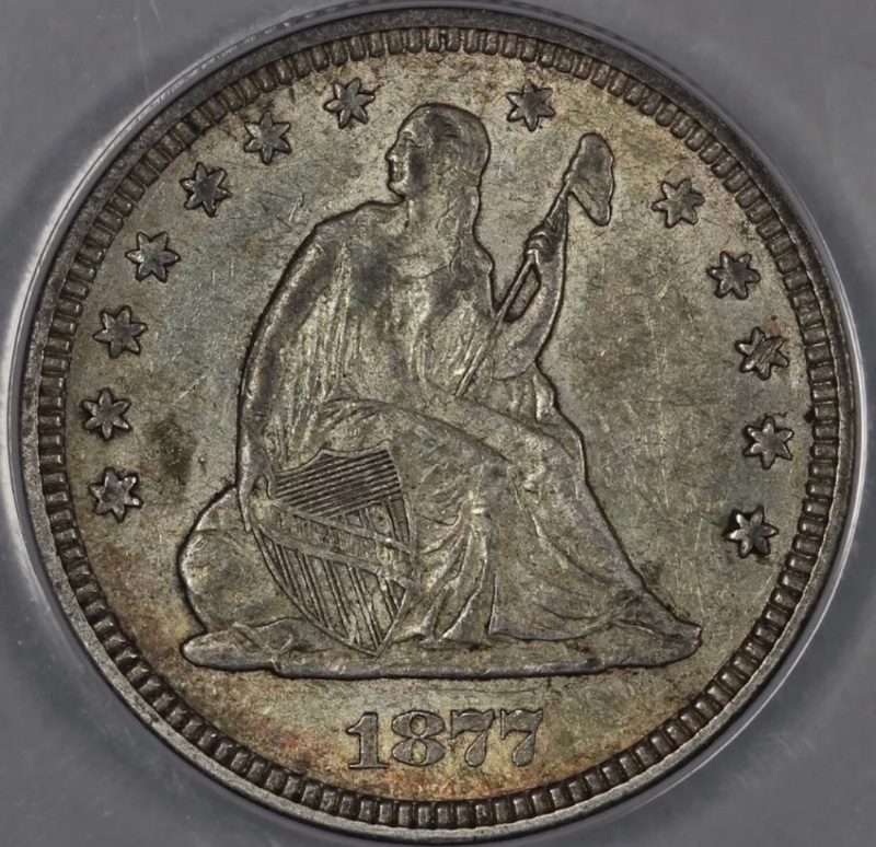 1877-Seated-Quarter-For-Grading