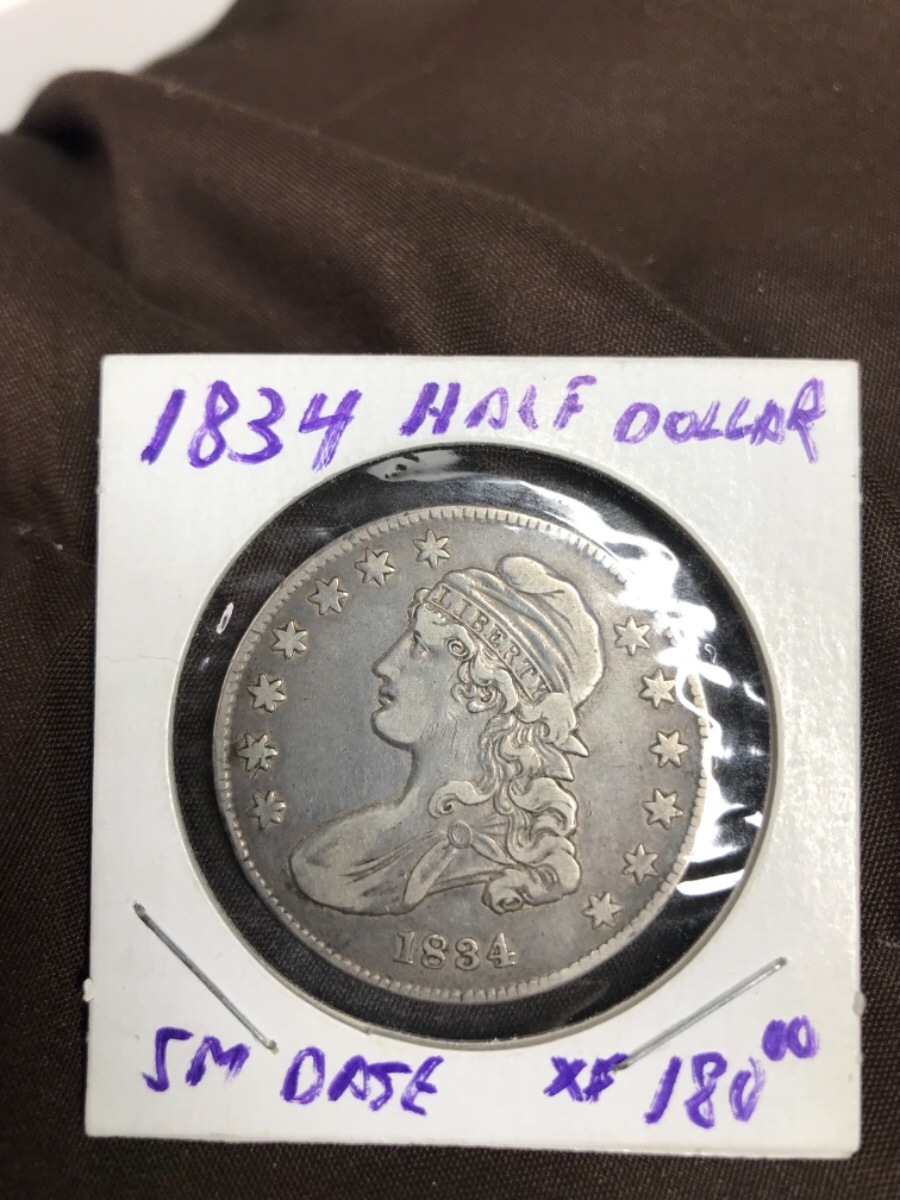 1834-Capped-Bust-Half-For-Grading