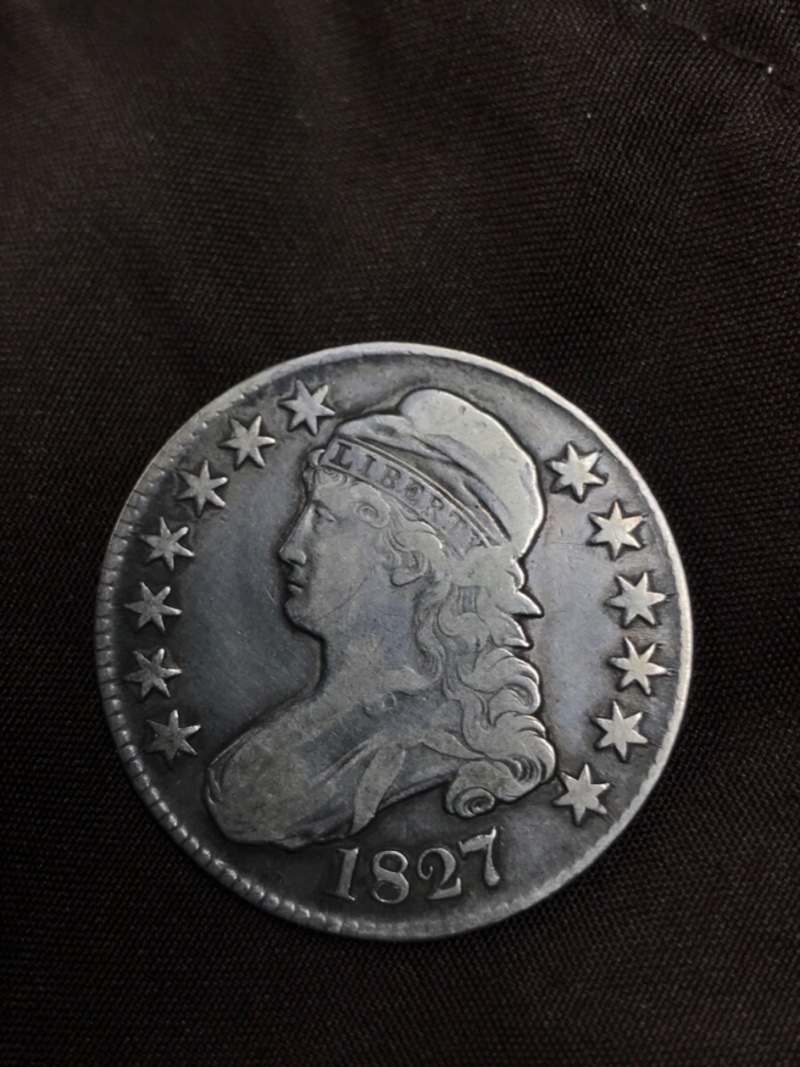 1827-Capped-Bust-Half-For-Grading