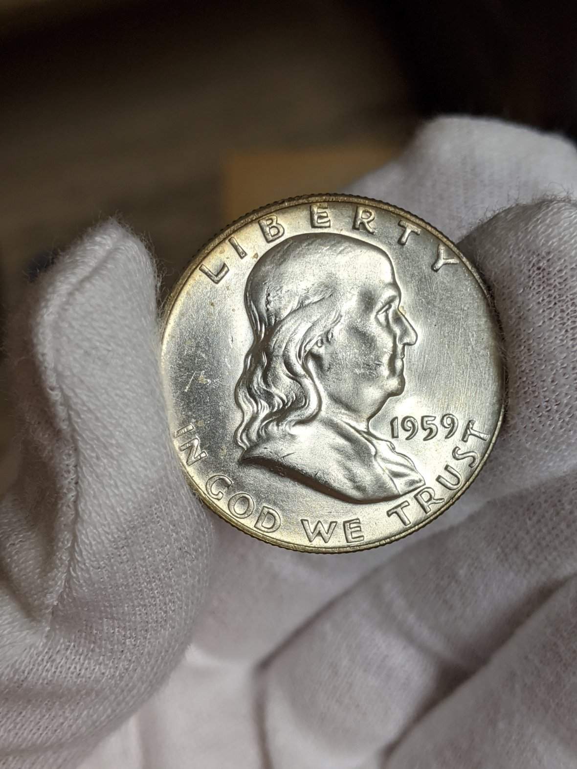 1959-D-Franklin-Half-For-Grading