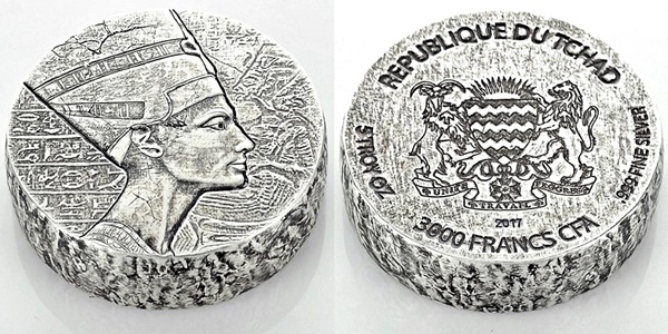 Not-A-Quality-Strike-Here-For-A-5-Oz-.999-Nefertiti-From-Scottsdale-Mint
