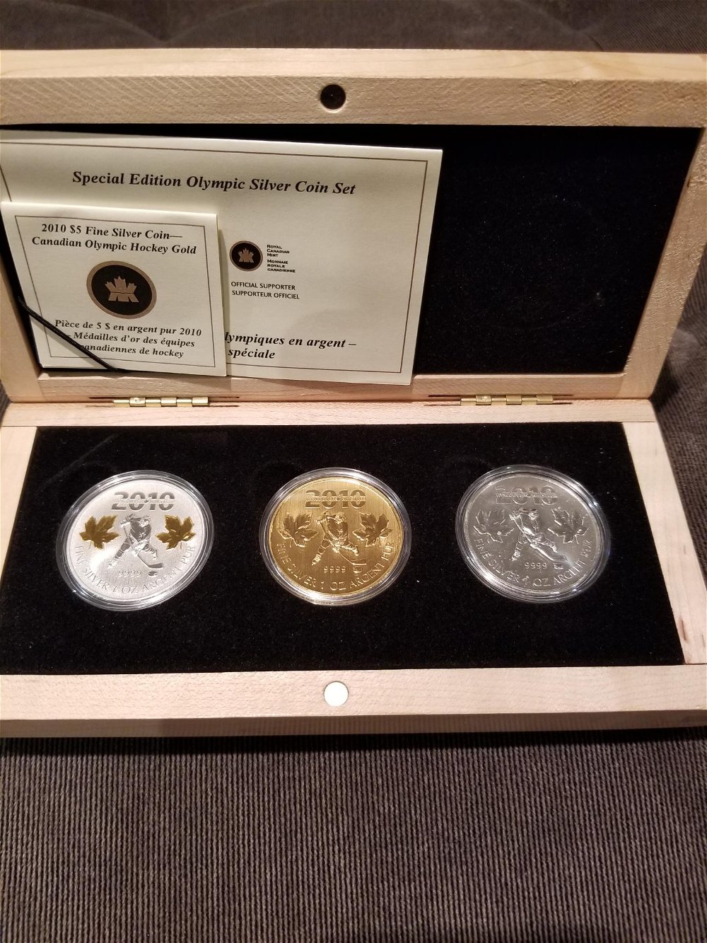 Commems-Collection-Canadian:-2010-Vancouver-Olympics-$5-Silver-Coins