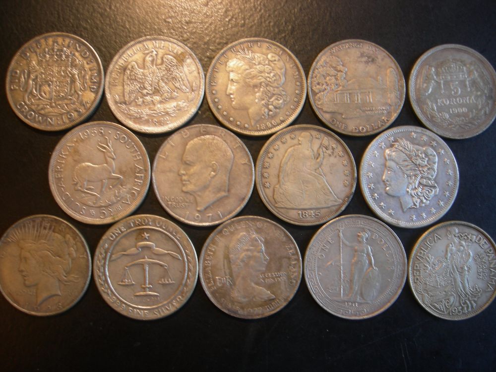 Counterfeit-?-1948,-1947ml,-1947-Dollar-Coin-Lots