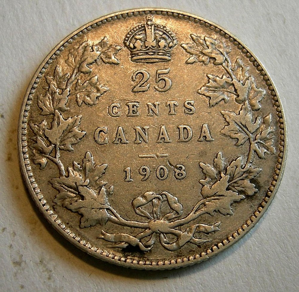 1908-25-Cents---VF-20-?