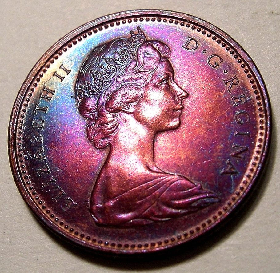 1965-Rainbow-Canadian-Pennies