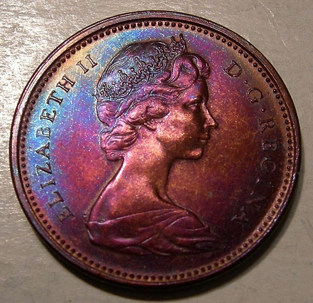 1965-Rainbow-Canadian-Pennies