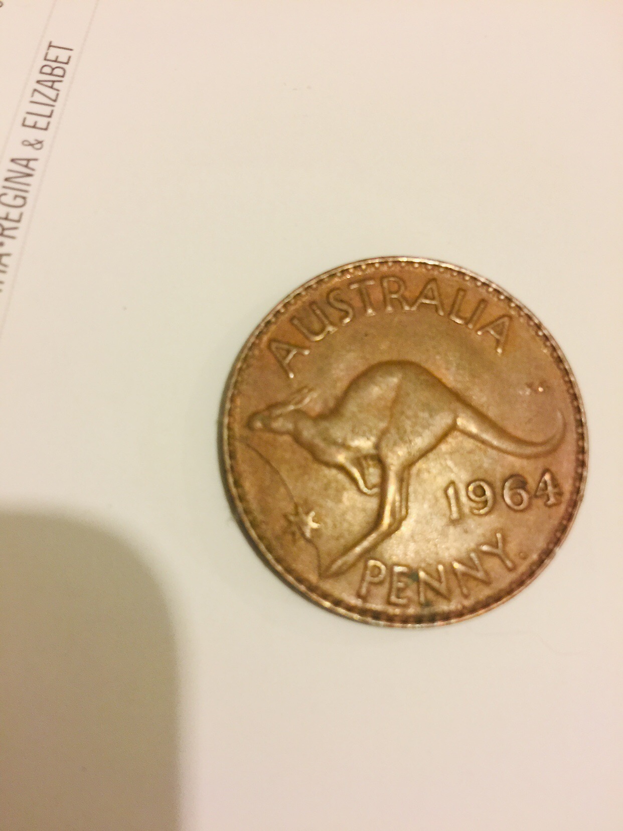 Penny1964-Y.---Die-Crack,-Rim-To-Rim-At-Kangaroos-Nose-Through-Star-To-Toe.