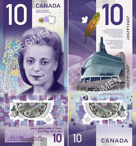 2018-New-$10-Canadian-Bank-Note