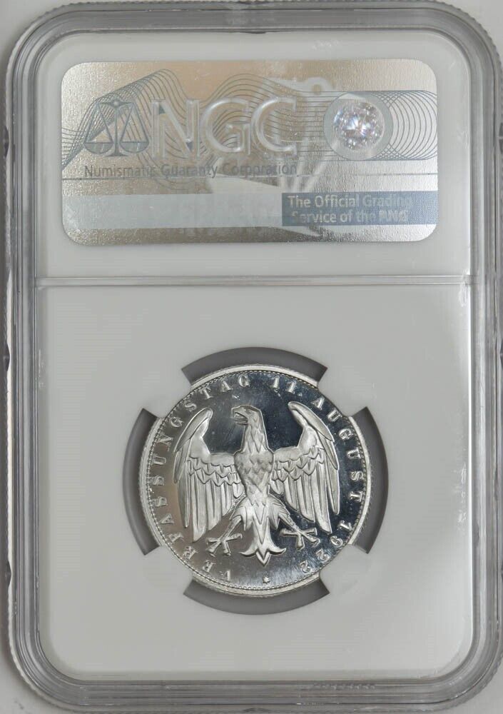 Spectacular-PF-68-Ultra-Cameo-1923e-German-3-Mark