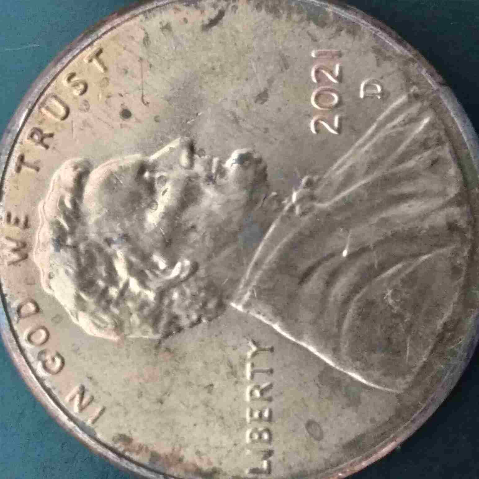 2021--D-Lincoln-Penny-With-Rolling-Hills-On-Reverse